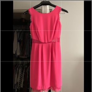 Bright pink BCBG dress